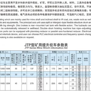 JTP系列礦用提升絞車